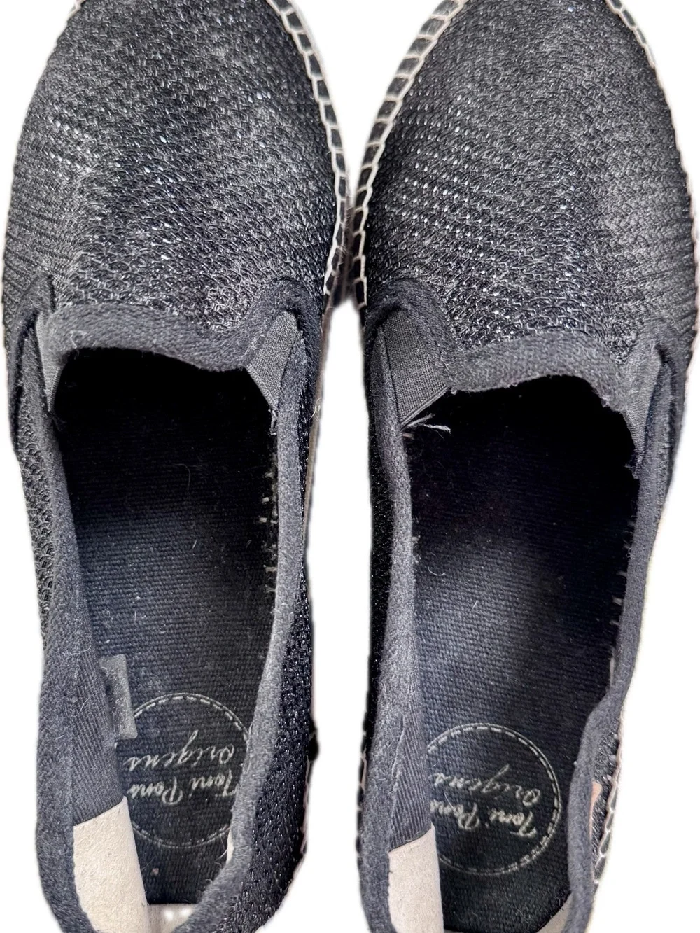 Toni Pons Metallic Black Women’s Espadrille